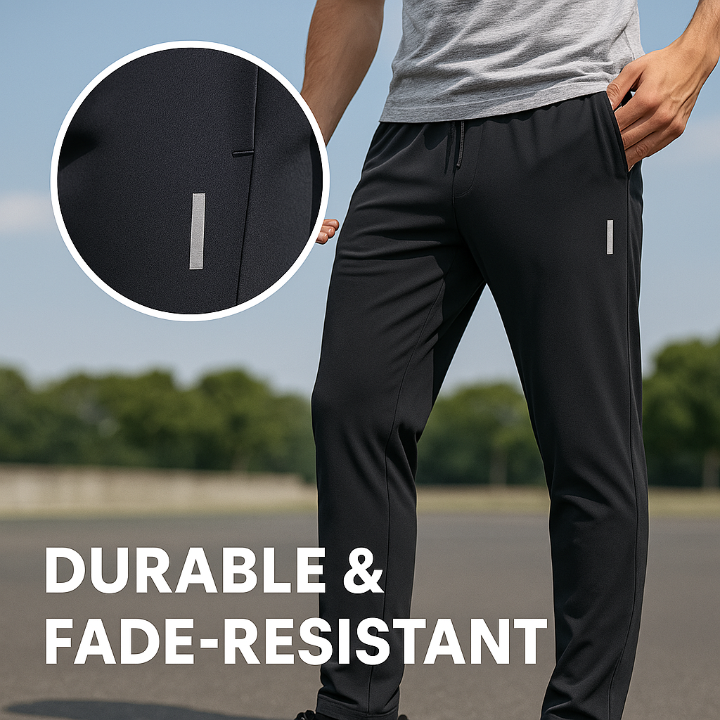 Men's Lycra Track Pants - Pack of 2 (Black and Grey)